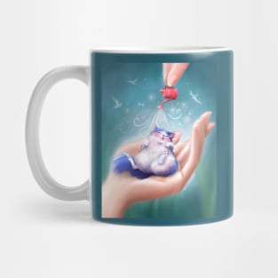 Cat In Hand Mug